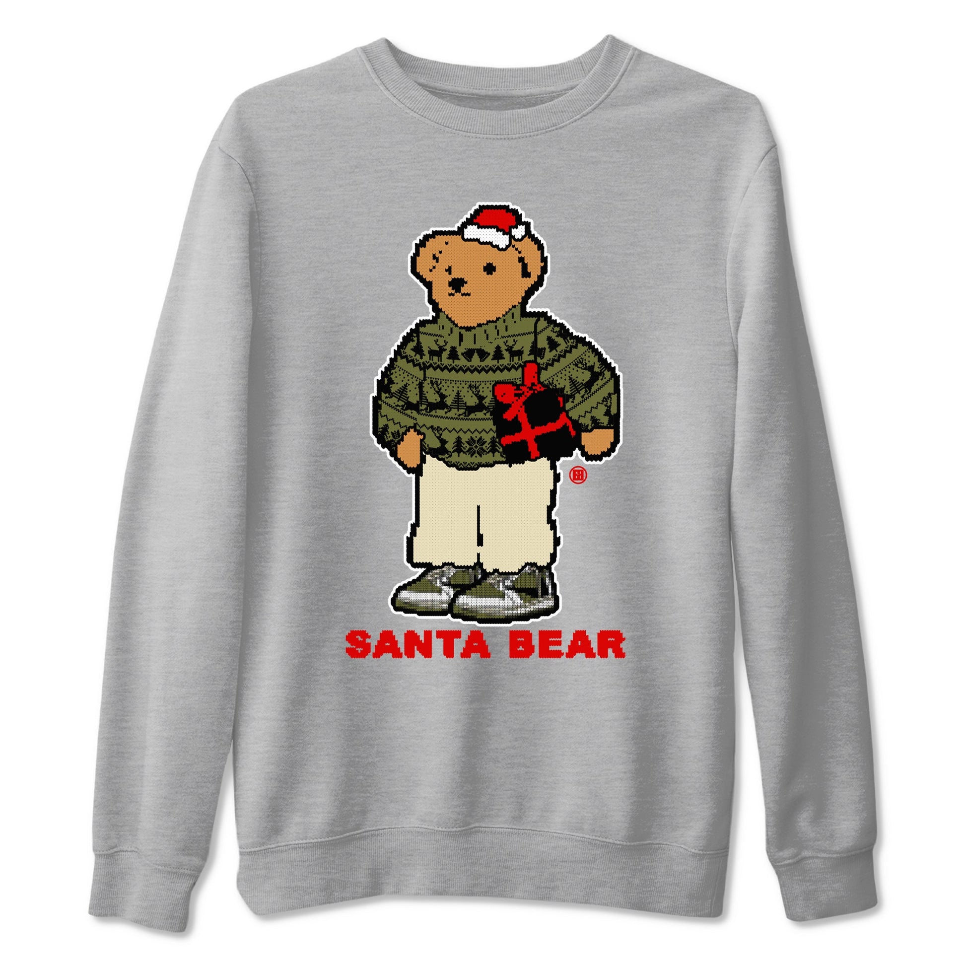Jordan 1 Retro Low Travis Scott Olive t shirts to match sneakers Santa Bear Christmas Shirts Air Jordan 1 Travis Scott Medium Olive shirt SNRT Sneaker Tees unisex cotton Heather Grey 2 shirts