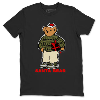 Jordan 1 Retro Low Travis Scott Olive t shirts to match sneakers Santa Bear Christmas Shirts Air Jordan 1 Travis Scott Medium Olive shirt SNRT Sneaker Tees unisex cotton Black 2 shirts
