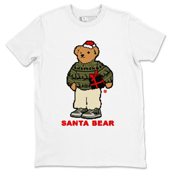 Jordan 1 Retro Low Travis Scott Olive t shirts to match sneakers Santa Bear Christmas Shirts Air Jordan 1 Travis Scott Medium Olive shirt SNRT Sneaker Tees unisex cotton White 2 shirts