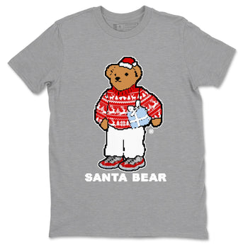 Jordan 11 Retro Cherry t shirts to match sneakers Santa Bear Christmas Shirts 11s Cherry shirt SNRT Sneaker Tees unisex cotton Heather Grey 2 shirts