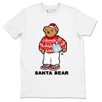 Jordan 11 Retro Cherry t shirts to match sneakers Santa Bear Christmas Shirts 11s Cherry shirt SNRT Sneaker Tees unisex cotton White 2 shirts
