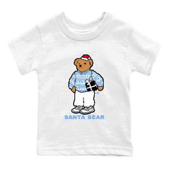 11s Legend Blue t shirts to match sneakers Santa Bear Christmas Shirts Air Jordan 11 Legend Blue shirt SNRT Sneaker Tees Youth Baby White 2 tee