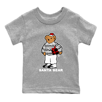 14s Black Toe t shirts to match sneakers Santa Bear Christmas Shirts Air Jordan 14 Black Toe shirt SNRT Sneaker Tees Youth Baby Heather Grey 2 tee