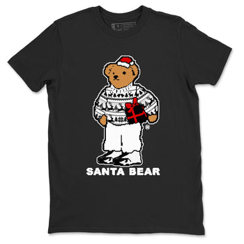 14s Black Toe t shirts to match sneakers Santa Bear Christmas Shirts Air Jordan 14 Black Toe shirt SNRT Sneaker Tees unisex cotton Black 2 shirts