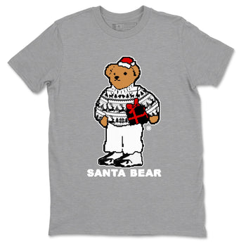 14s Black Toe t shirts to match sneakers Santa Bear Christmas Shirts Air Jordan 14 Black Toe shirt SNRT Sneaker Tees unisex cotton Heather Grey 2 shirts