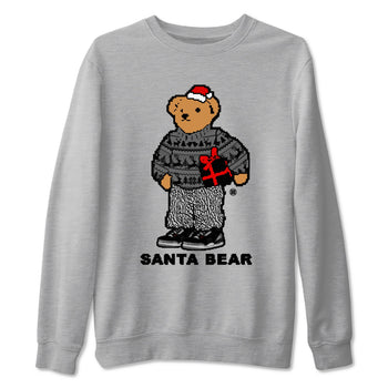 3s Black Cement t shirts to match sneakers Santa Bear Christmas Shirts Jordan 3 Retro Black Cement shirt SNRT Sneaker Tees unisex cotton Heather Grey 2 shirts