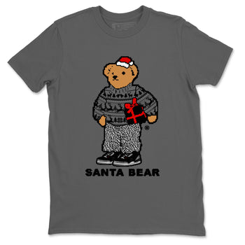 3s Black Cement t shirts to match sneakers Santa Bear Christmas Shirts Jordan 3 Retro Black Cement shirt SNRT Sneaker Tees unisex cotton Cool Grey 2 shirts