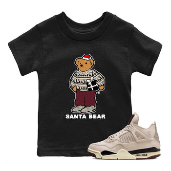 A Ma Maniere Fossil Stone t shirts to match sneakers Santa Bear Christmas Shirts Air Jordan 4 A Ma Maniere x Fossil Stone shirt SNRT Sneaker Tees Youth Baby Black 1 tee