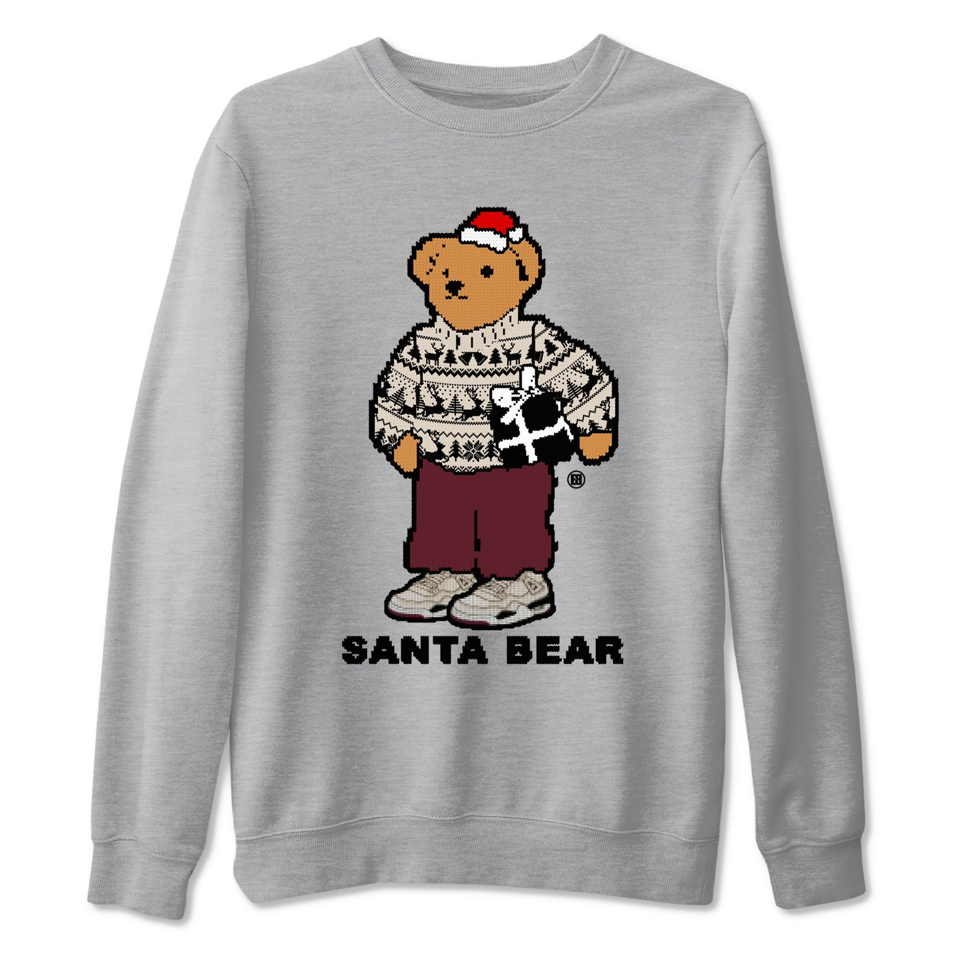 A Ma Maniere Fossil Stone t shirts to match sneakers Santa Bear Christmas Shirts Air Jordan 4 A Ma Maniere x Fossil Stone shirt SNRT Sneaker Tees unisex cotton Heather Grey 2 shirts