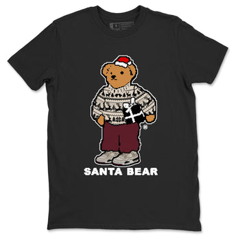 A Ma Maniere Fossil Stone t shirts to match sneakers Santa Bear Christmas Shirts Air Jordan 4 A Ma Maniere x Fossil Stone shirt SNRT Sneaker Tees unisex cotton Black 2 shirts