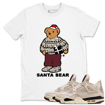 A Ma Maniere Fossil Stone t shirts to match sneakers Santa Bear Christmas Shirts Air Jordan 4 A Ma Maniere x Fossil Stone shirt SNRT Sneaker Tees unisex cotton White 1 shirts