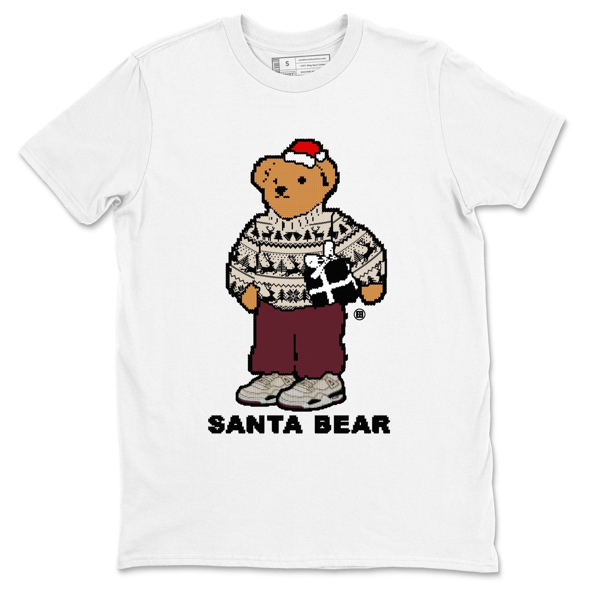 A Ma Maniere Fossil Stone t shirts to match sneakers Santa Bear Christmas Shirts Air Jordan 4 A Ma Maniere x Fossil Stone shirt SNRT Sneaker Tees unisex cotton White 2 shirts