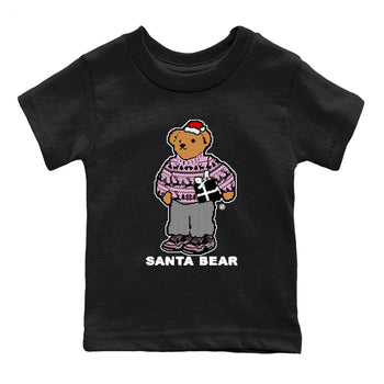 Orchid 4s t shirts to match sneakers Santa Bear Christmas Shirts Air Jordan 4 Orchid shirt SNRT Sneaker Tees Youth Baby Black 2 tee