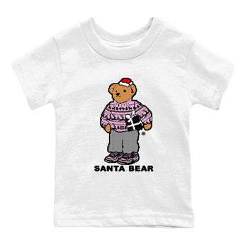 Orchid 4s t shirts to match sneakers Santa Bear Christmas Shirts Air Jordan 4 Orchid shirt SNRT Sneaker Tees Youth Baby White 2 tee