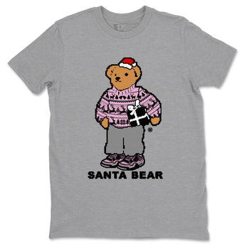 Orchid 4s t shirts to match sneakers Santa Bear Christmas Shirts Air Jordan 4 Orchid shirt SNRT Sneaker Tees unisex cotton Heather Grey 2 shirts