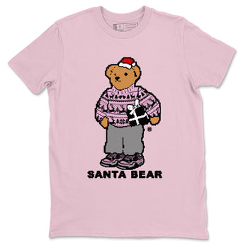 Orchid 4s t shirts to match sneakers Santa Bear Christmas Shirts Air Jordan 4 Orchid shirt SNRT Sneaker Tees unisex cotton Pink 2 shirts