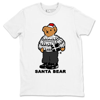 White Thunder 4s t shirts to match sneakers Santa Bear Christmas Shirts Air Jordan 4 Retro White Thunder shirt SNRT Sneaker Tees unisex cotton White 2 shirts