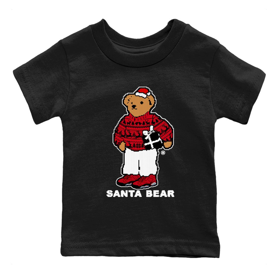 Air Jordan 6 Toro Bravo t shirts to match sneakers Santa Bear Christmas Shirts Toro Bravo 6s shirt SNRT Sneaker Tees Youth Baby Black 2 tee