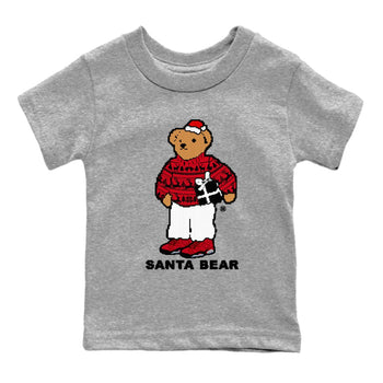 Air Jordan 6 Toro Bravo t shirts to match sneakers Santa Bear Christmas Shirts Toro Bravo 6s shirt SNRT Sneaker Tees Youth Baby Heather Grey 2 tee