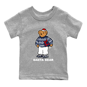 Air Jordan 6 White And Midnight Navy t shirts to match sneakers Santa Bear Christmas Shirts Air Jordan 6 Olympic shirt SNRT Sneaker Tees Youth Baby Heather Grey 2 tee