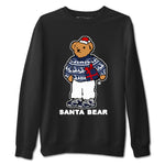 Air Jordan 6 White And Midnight Navy t shirts to match sneakers Santa Bear Christmas Shirts Air Jordan 6 Olympic shirt SNRT Sneaker Tees unisex cotton Black 2 shirts