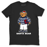 Air Jordan 6 White And Midnight Navy t shirts to match sneakers Santa Bear Christmas Shirts Air Jordan 6 Olympic shirt SNRT Sneaker Tees unisex cotton Black 2 shirts