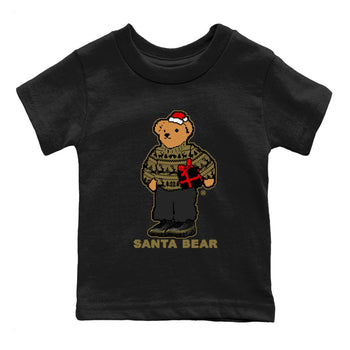 9s Olive shirts to match jordans Santa Bear sneaker match tees Air Jordan 9 Olive match shoes to clothes SNRT Sneaker Tees Youth Baby Black 2 tee