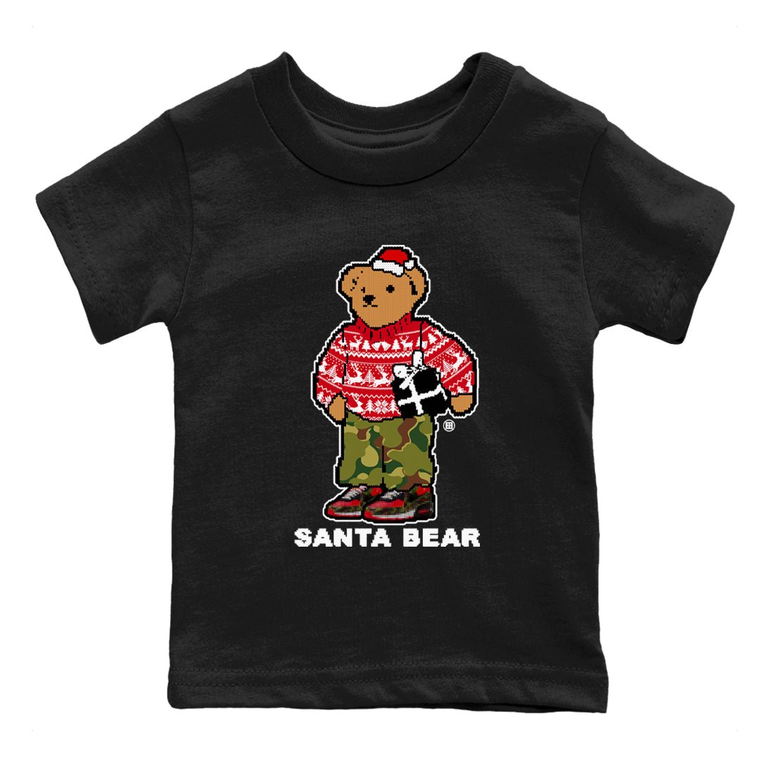 Air Max 90 Reverse Duck Camo t shirts to match sneakers Santa Bear Christmas Shirts Nike Air Max 90 Reverse Duck Camo shirt SNRT Sneaker Tees Youth Baby Black 2 tee