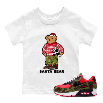 Air Max 90 Reverse Duck Camo t shirts to match sneakers Santa Bear Christmas Shirts Nike Air Max 90 Reverse Duck Camo shirt SNRT Sneaker Tees Youth Baby White 1 tee