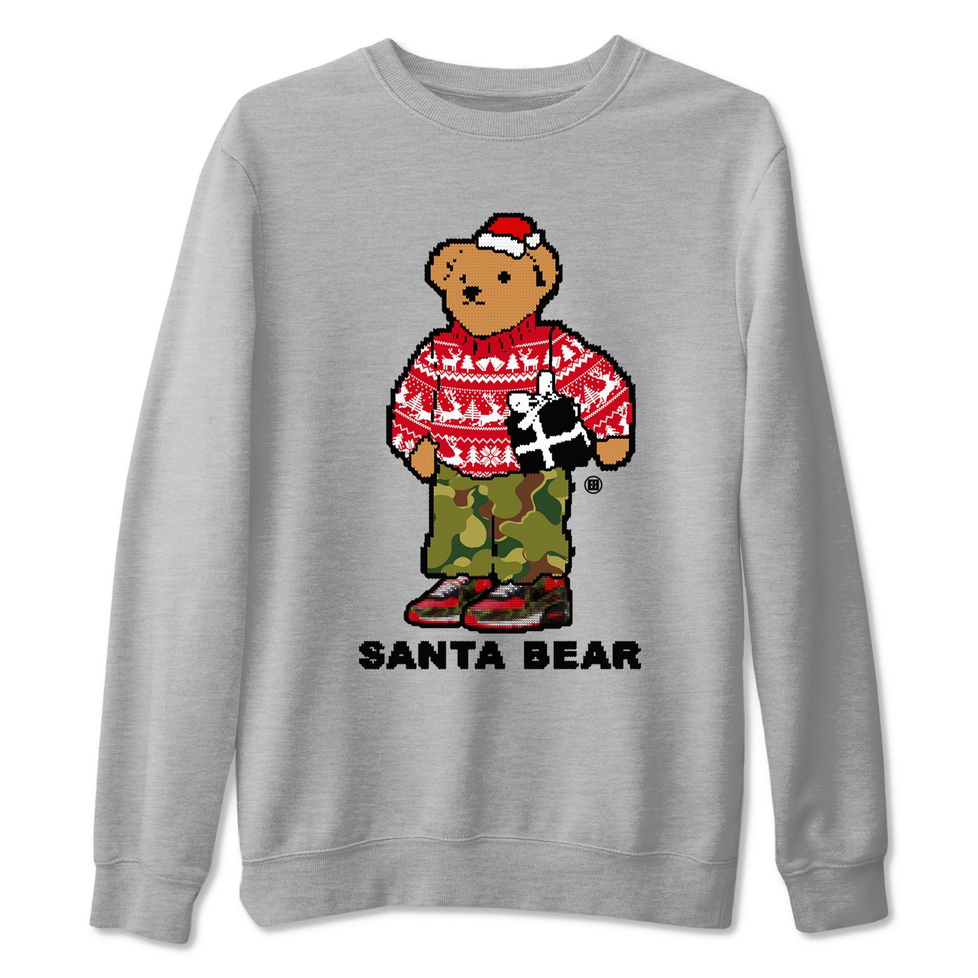 Air Max 90 Reverse Duck Camo t shirts to match sneakers Santa Bear Christmas Shirts Nike Air Max 90 Reverse Duck Camo shirt SNRT Sneaker Tees unisex cotton Heather Grey 2 shirts