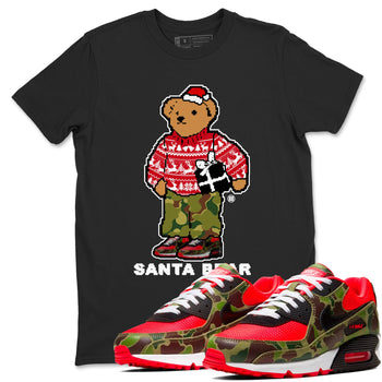 Air Max 90 Reverse Duck Camo t shirts to match sneakers Santa Bear Christmas Shirts Nike Air Max 90 Reverse Duck Camo shirt SNRT Sneaker Tees unisex cotton Black 1 shirts