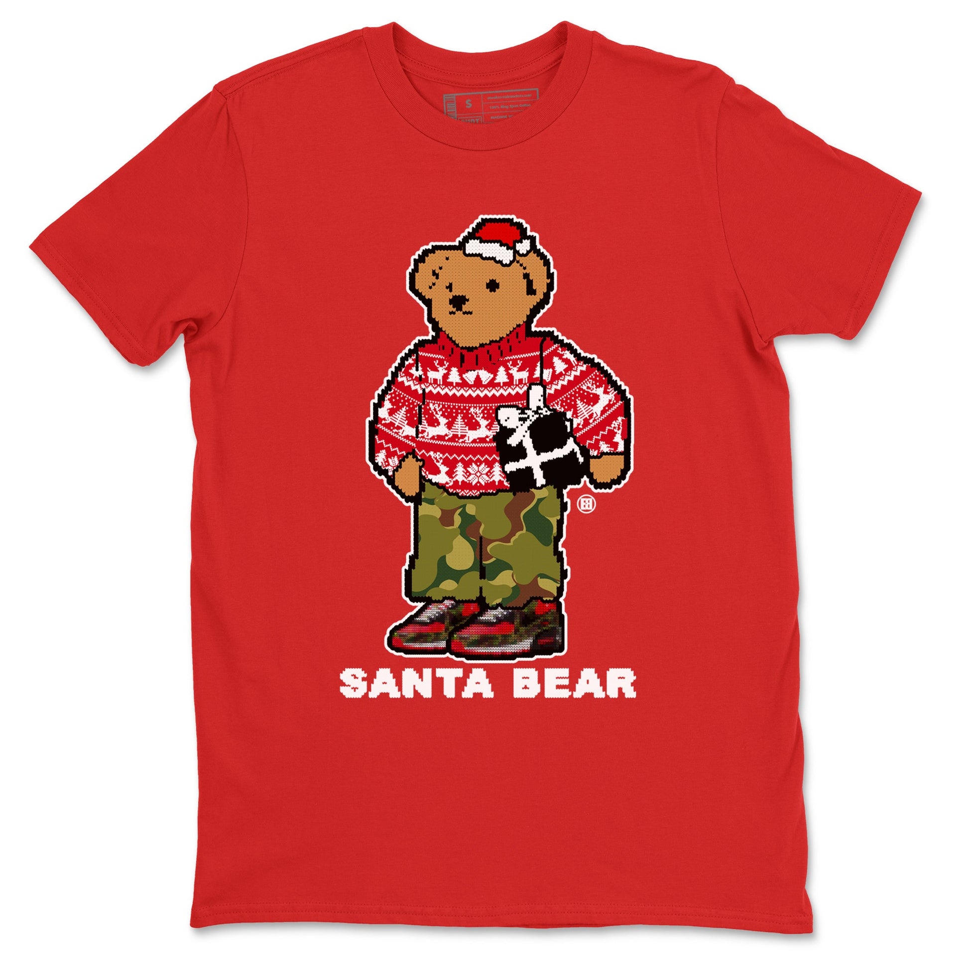 Air Max 90 Reverse Duck Camo t shirts to match sneakers Santa Bear Christmas Shirts Nike Air Max 90 Reverse Duck Camo shirt SNRT Sneaker Tees unisex cotton Red 2 shirts