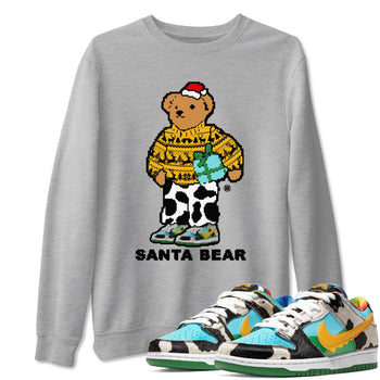 Dunk Chunky Dunky t shirts to match sneakers Santa Bear Christmas Shirts Dunk Chunky Dunky shirt SNRT Sneaker Tees unisex cotton Heather Grey 1 shirts