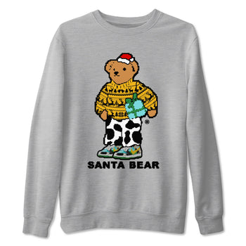 Dunk Chunky Dunky t shirts to match sneakers Santa Bear Christmas Shirts Dunk Chunky Dunky shirt SNRT Sneaker Tees unisex cotton Heather Grey 2 shirts
