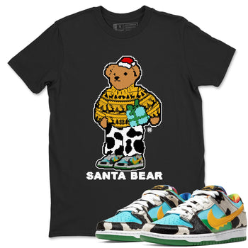Dunk Chunky Dunky t shirts to match sneakers Santa Bear Christmas Shirts Dunk Chunky Dunky shirt SNRT Sneaker Tees unisex cotton Black 1 shirts