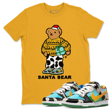 Dunk Chunky Dunky t shirts to match sneakers Santa Bear Christmas Shirts Dunk Chunky Dunky shirt SNRT Sneaker Tees unisex cotton Gold 1 shirts