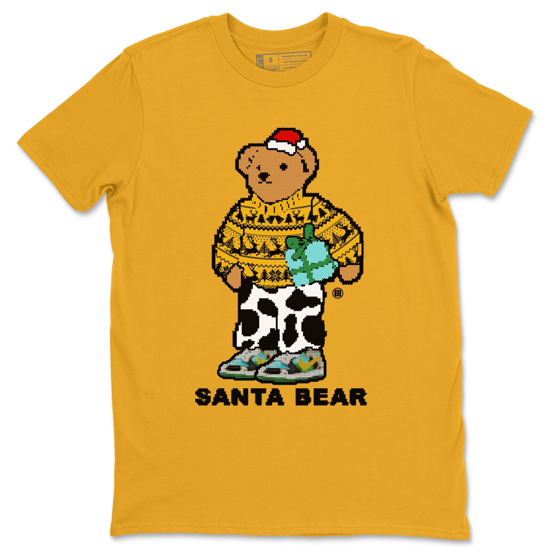 Dunk Chunky Dunky t shirts to match sneakers Santa Bear Christmas Shirts Dunk Chunky Dunky shirt SNRT Sneaker Tees unisex cotton Gold 2 shirts