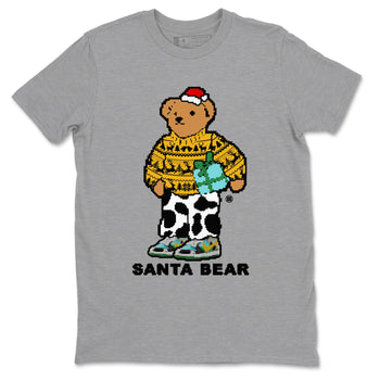 Dunk Chunky Dunky t shirts to match sneakers Santa Bear Christmas Shirts Dunk Chunky Dunky shirt SNRT Sneaker Tees unisex cotton Heather Grey 2 shirts