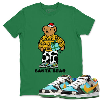 Dunk Chunky Dunky t shirts to match sneakers Santa Bear Christmas Shirts Dunk Chunky Dunky shirt SNRT Sneaker Tees unisex cotton Kelly Green 1 shirts