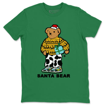 Dunk Chunky Dunky t shirts to match sneakers Santa Bear Christmas Shirts Dunk Chunky Dunky shirt SNRT Sneaker Tees unisex cotton Kelly Green 2 shirts