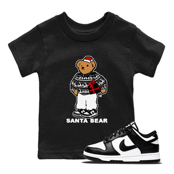 Dunk White Black t shirts to match sneakers Santa Bear Christmas Shirts Dunk Panda shirt SNRT Sneaker Tees Youth Baby Black 1 tee