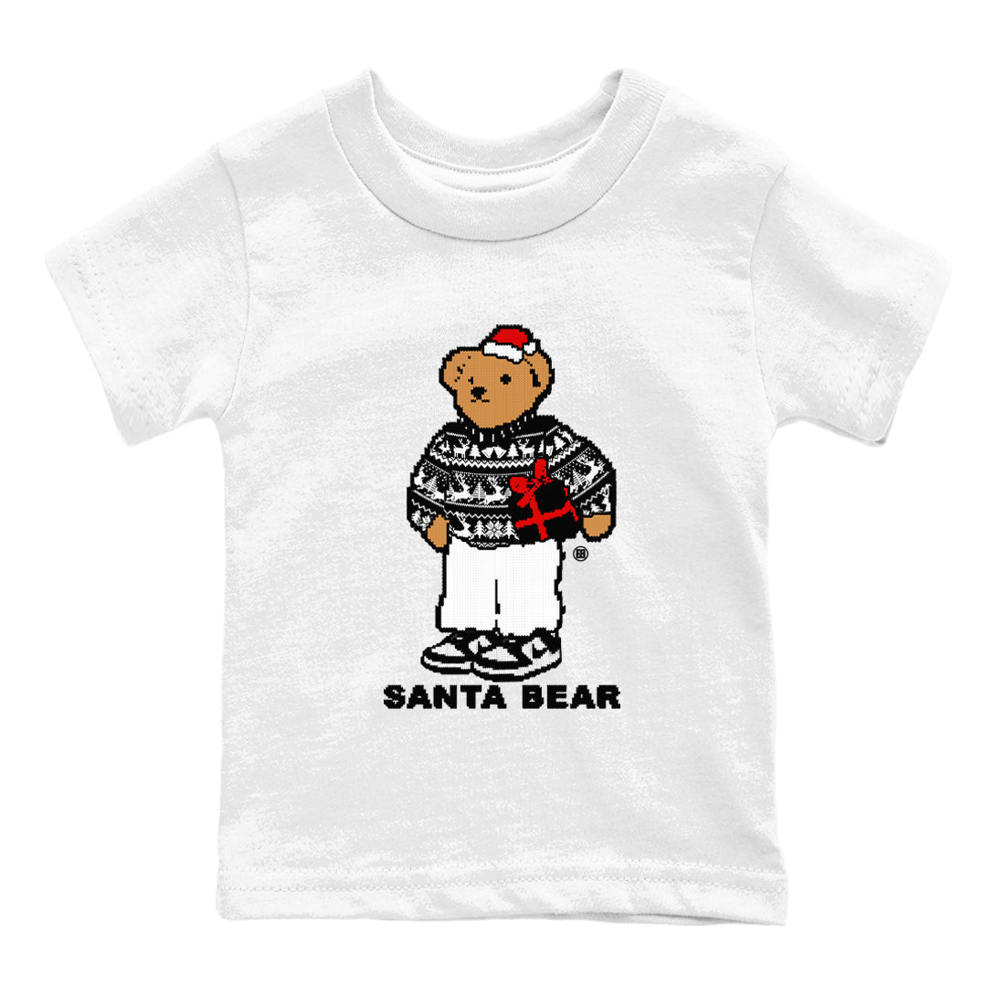 Dunk White Black t shirts to match sneakers Santa Bear Christmas Shirts Dunk Panda shirt SNRT Sneaker Tees Youth Baby White 2 tee