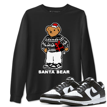 Dunk White Black t shirts to match sneakers Santa Bear Christmas Shirts Dunk Panda shirt SNRT Sneaker Tees unisex cotton Black 1 shirts
