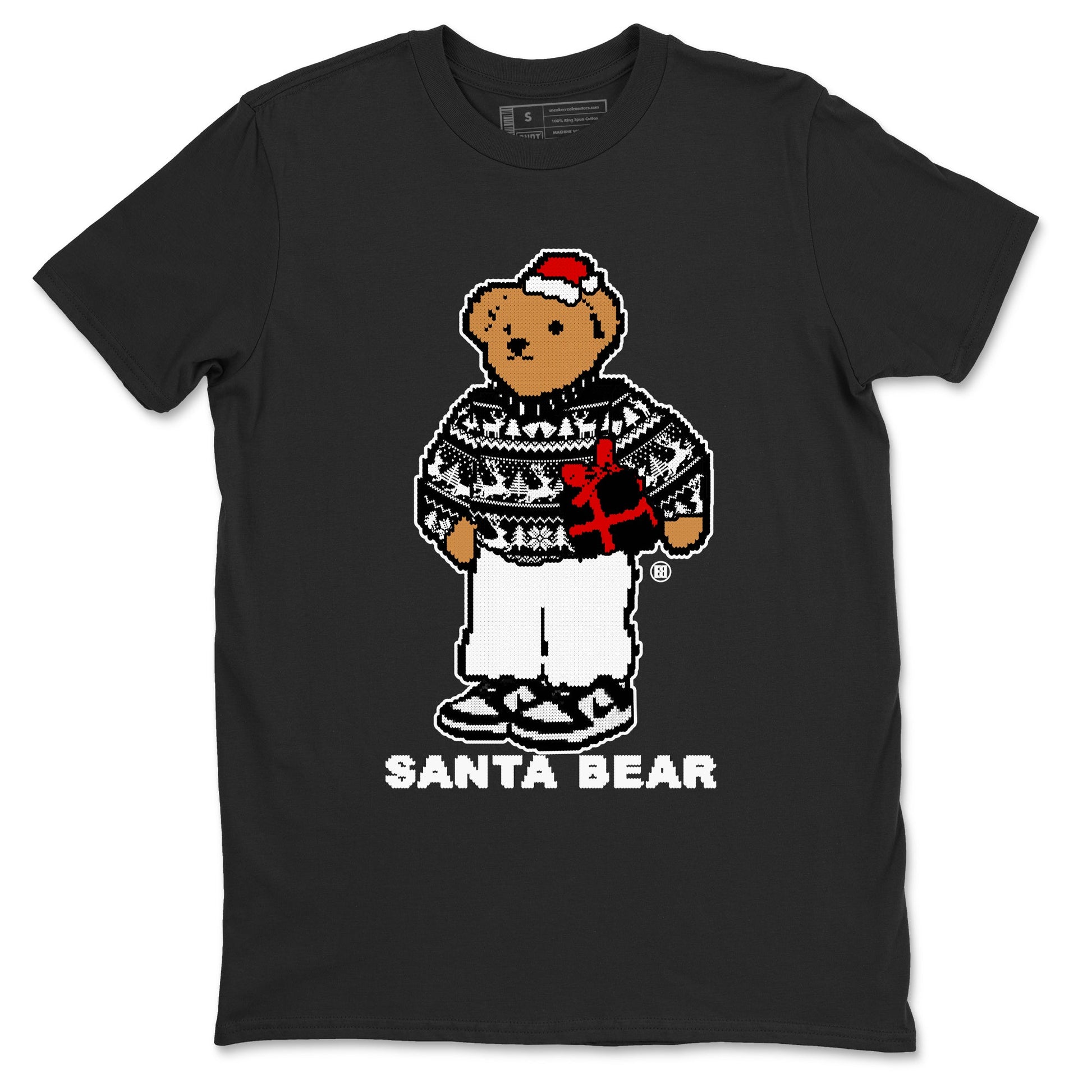 Dunk White Black t shirts to match sneakers Santa Bear Christmas Shirts Dunk Panda shirt SNRT Sneaker Tees unisex cotton Black 2 shirts