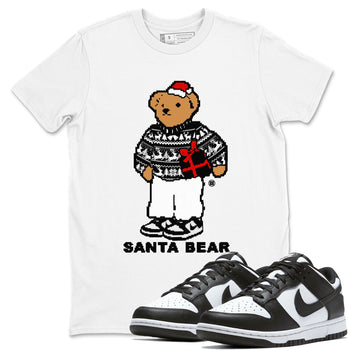 Dunk White Black t shirts to match sneakers Santa Bear Christmas Shirts Dunk Panda shirt SNRT Sneaker Tees unisex cotton White 1 shirts