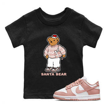 Dunk Rose Whisper t shirts to match sneakers Santa Bear Christmas Shirts Dunk Rose Whisper shirt SNRT Sneaker Tees Youth Baby Black 1 tee
