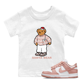 Dunk Rose Whisper t shirts to match sneakers Santa Bear Christmas Shirts Dunk Rose Whisper shirt SNRT Sneaker Tees Youth Baby White 1 tee