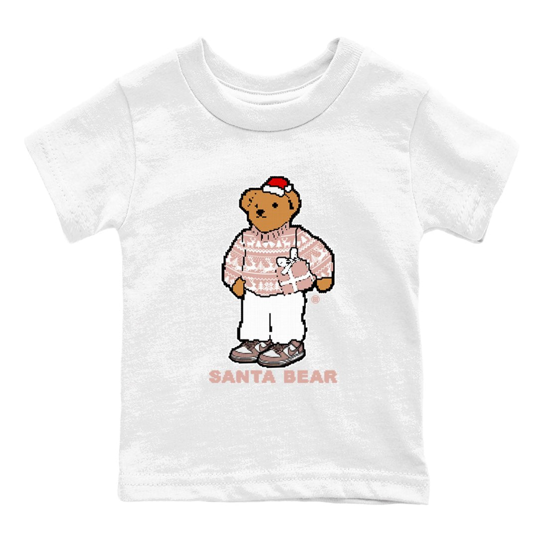 Dunk Rose Whisper t shirts to match sneakers Santa Bear Christmas Shirts Dunk Rose Whisper shirt SNRT Sneaker Tees Youth Baby White 2 tee