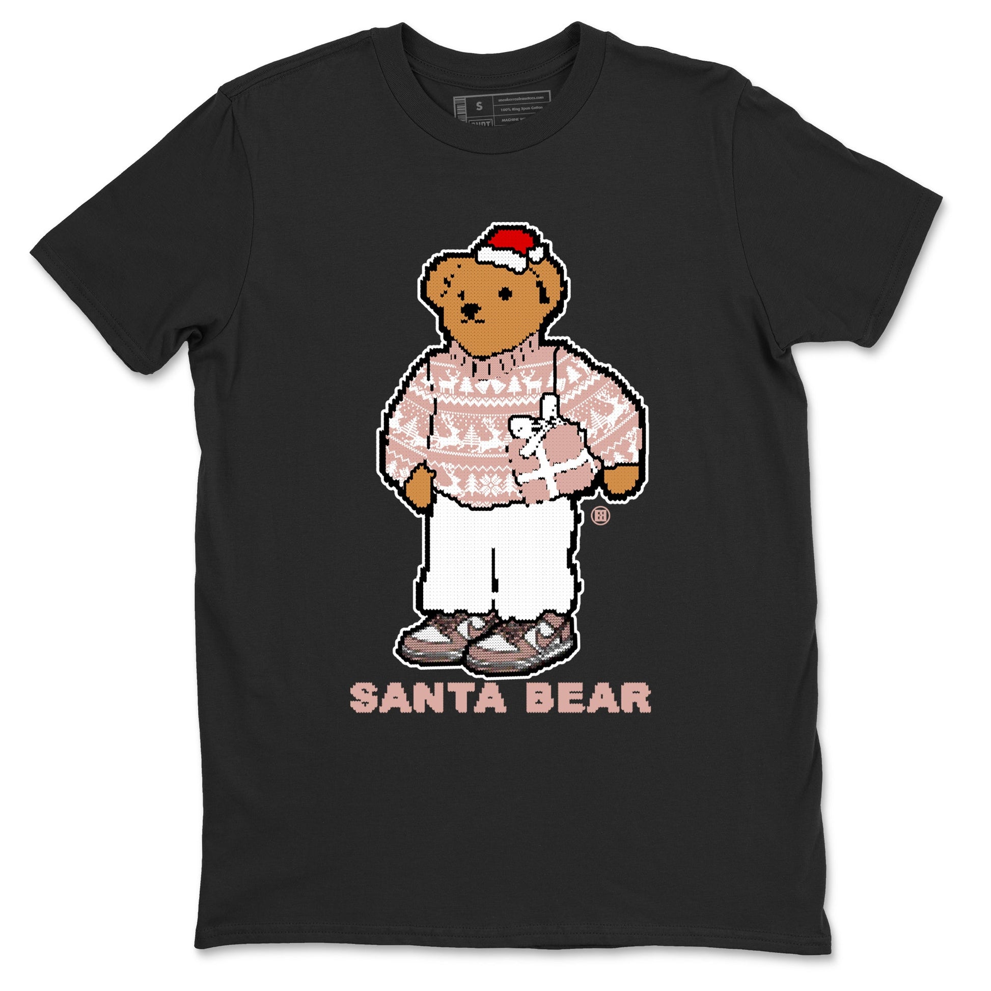 Dunk Rose Whisper t shirts to match sneakers Santa Bear Christmas Shirts Dunk Rose Whisper shirt SNRT Sneaker Tees unisex cotton Black 2 shirts