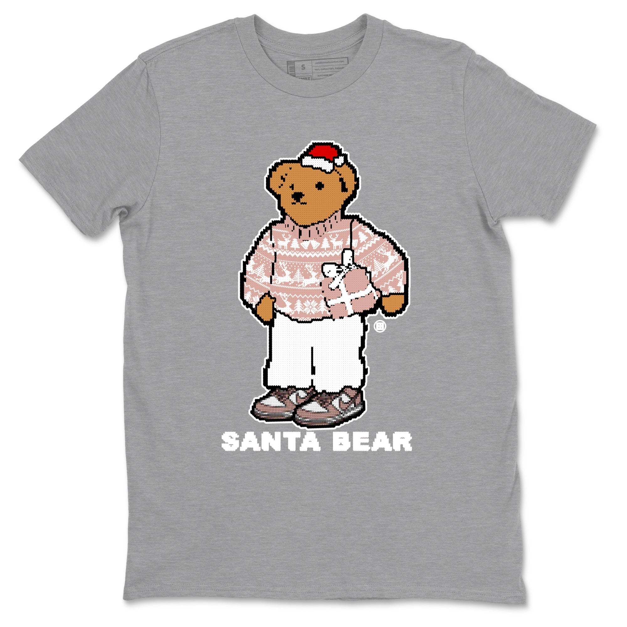Dunk Rose Whisper t shirts to match sneakers Santa Bear Christmas Shirts Dunk Rose Whisper shirt SNRT Sneaker Tees unisex cotton Heather Grey 2 shirts